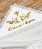 Крижма для хрещення "під крелом ангела" 10